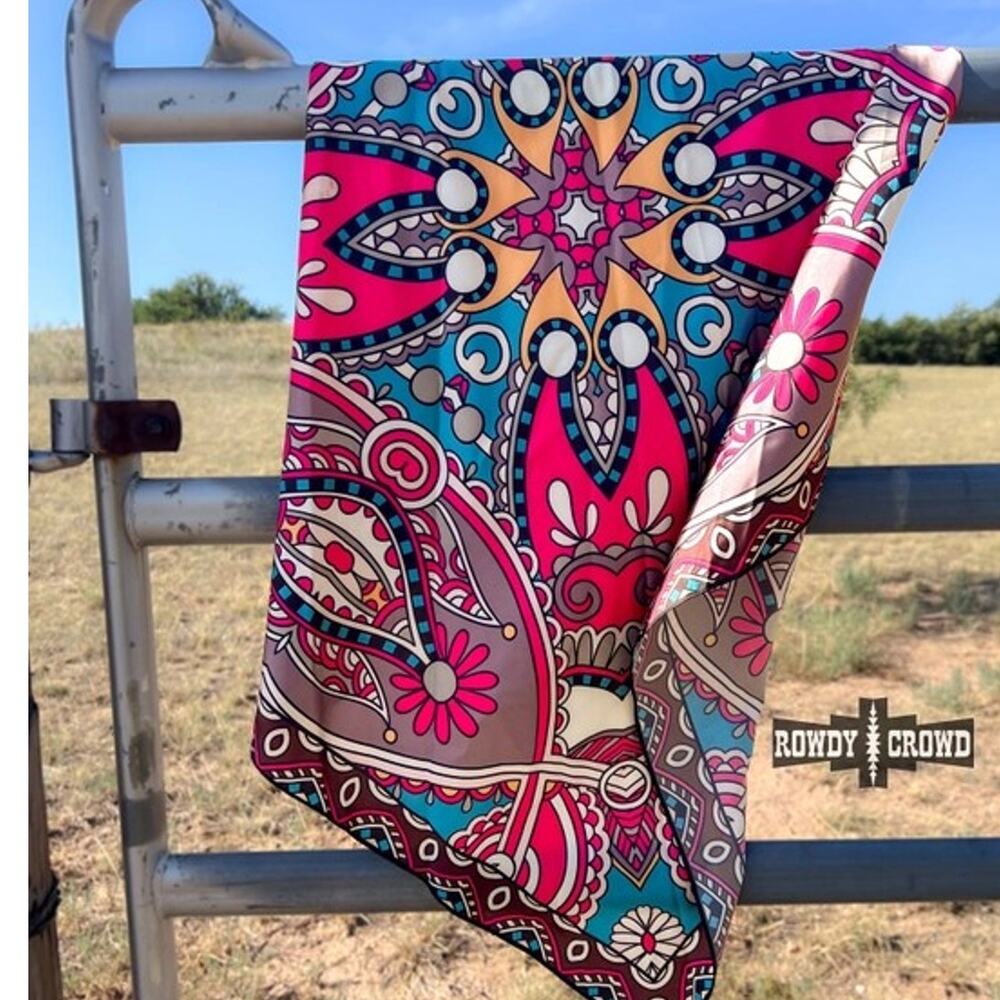 Acapulco Western Southwestern Wild Rag Scarf Accent